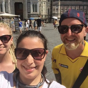 La nostra guida Elisa in Piazza Duomo